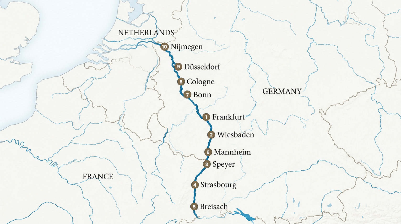 Cruise route map